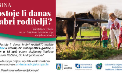 Tribina za roditelje „Postoje li danas hrabri roditelji?“