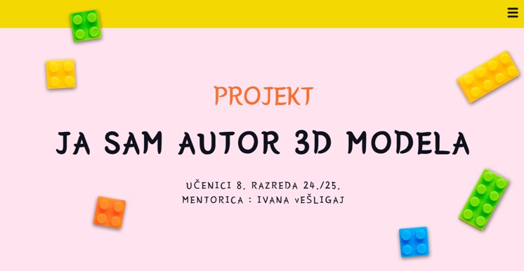Projekt: Ja sam autor 3D modela