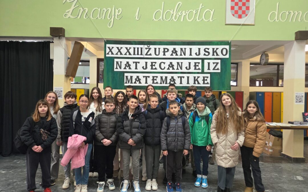 XXXIII. ŽUPANIJSKO NATJECANJE IZ MATEMATIKE 2026.