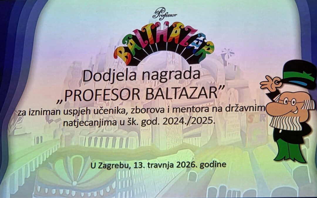 DODJELA NAGRADE PROFESOR BALTAZAR 2026.